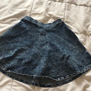 Acid wash skater skirt